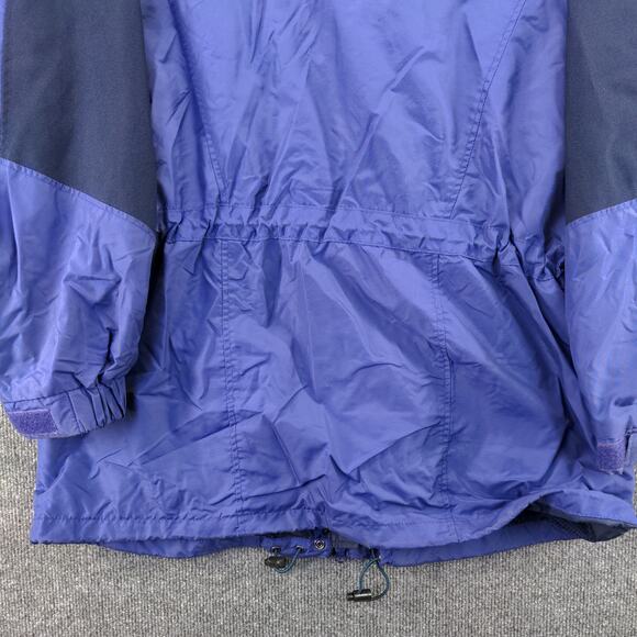 Columbia Womens Full Zip Jacket Coat Size L Blue Mesh Lining Logo - Picture 9 of 12